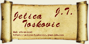 Jelica Tošković vizit kartica